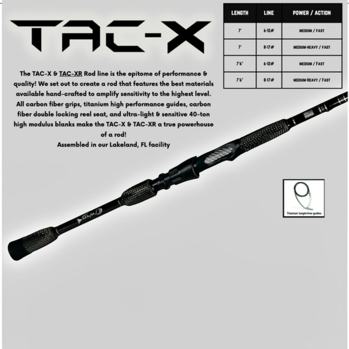 Bull Bay TAC-X Spinning Rods