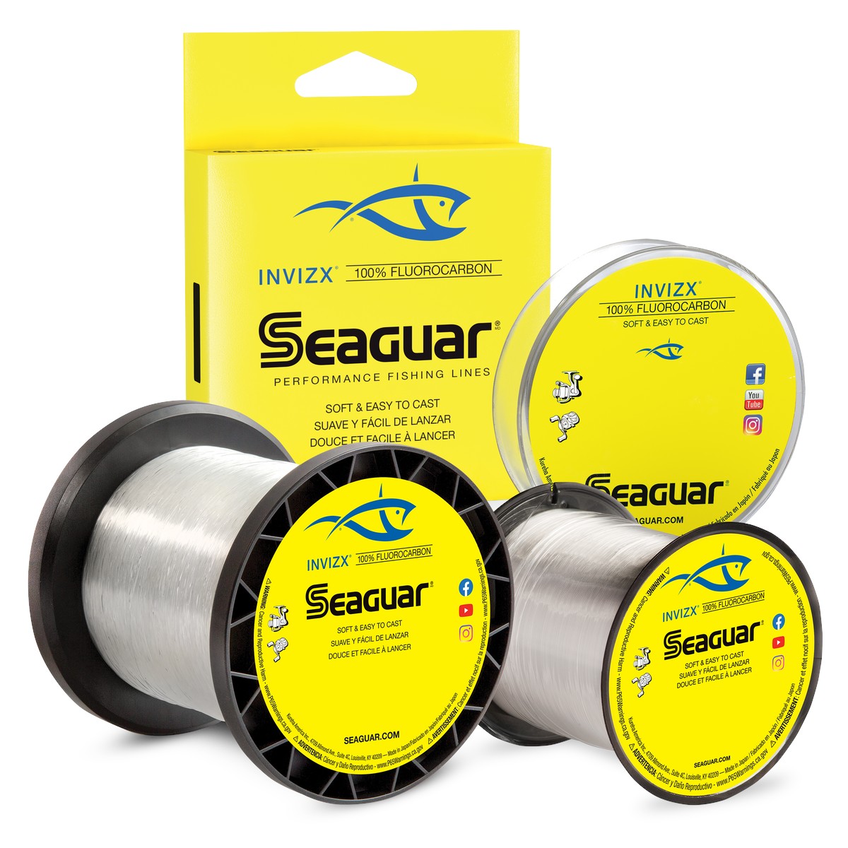 Seaguar INVIZX Fluorocarbon Mainline  - Dogfish Tackle & Marine