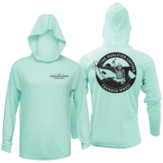 The Qualified Captain Skeleton Performance Hoodie - Dogfish Tackle & Marine