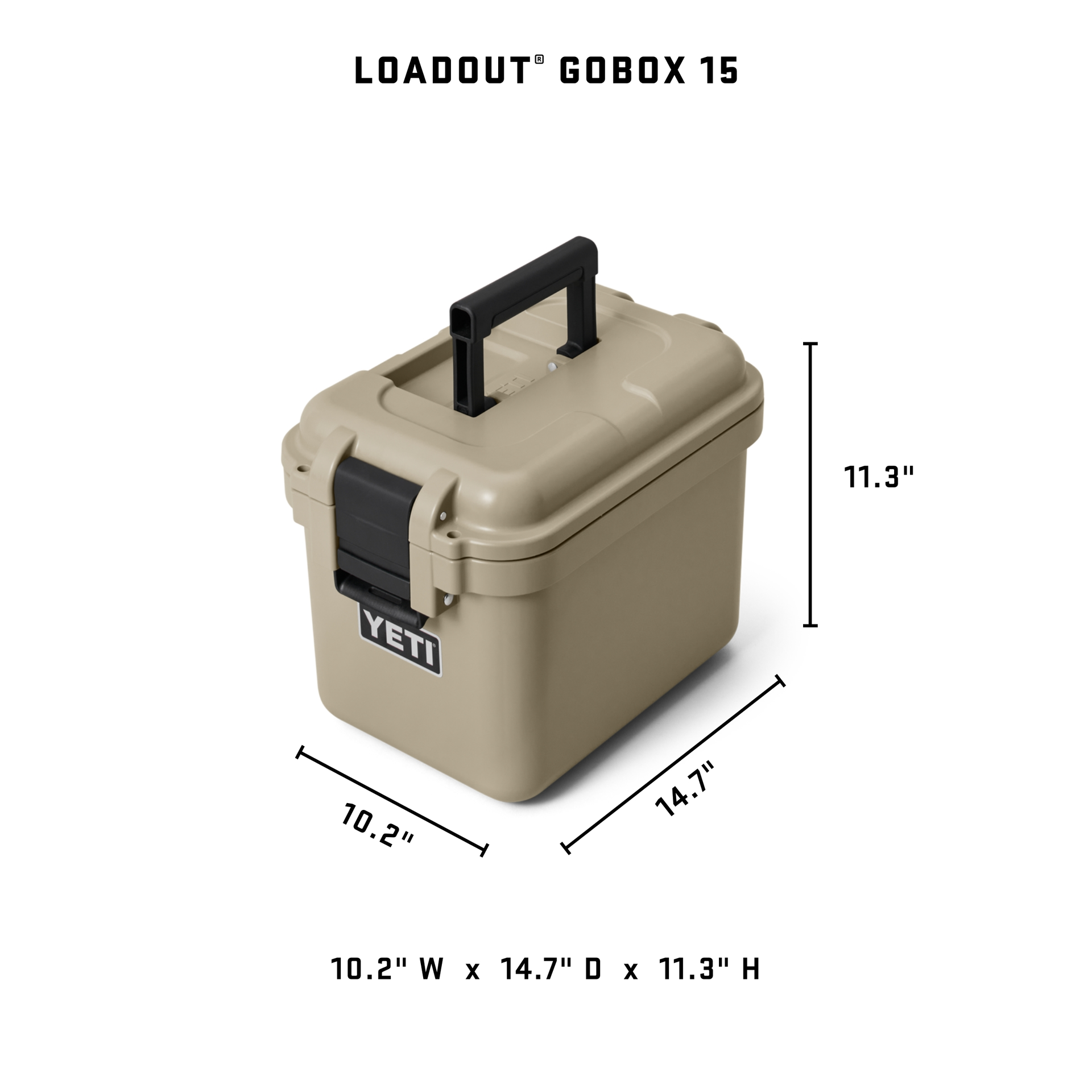 Yeti Loadout Go Box 15 Gear Case Charcoal