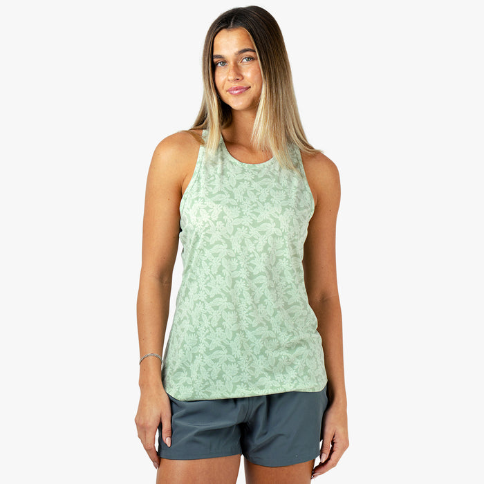Aftco Women's Ocean Bound Printed Performance Tank - Dogfish Tackle & Marine