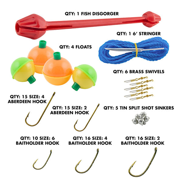 Worm Gear 88 Piece Loaded Tackle Box - Dogfish Tackle & Marine