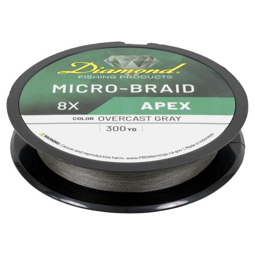 Diamond Fishing Products 8X Apex Micro Braid (300 Yard Spool)