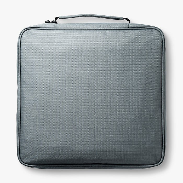 Dogfish Tackle & Marine AFTCO Utility Gear Bag, grey water-resistant material, rectangular design with top handle and zipper.