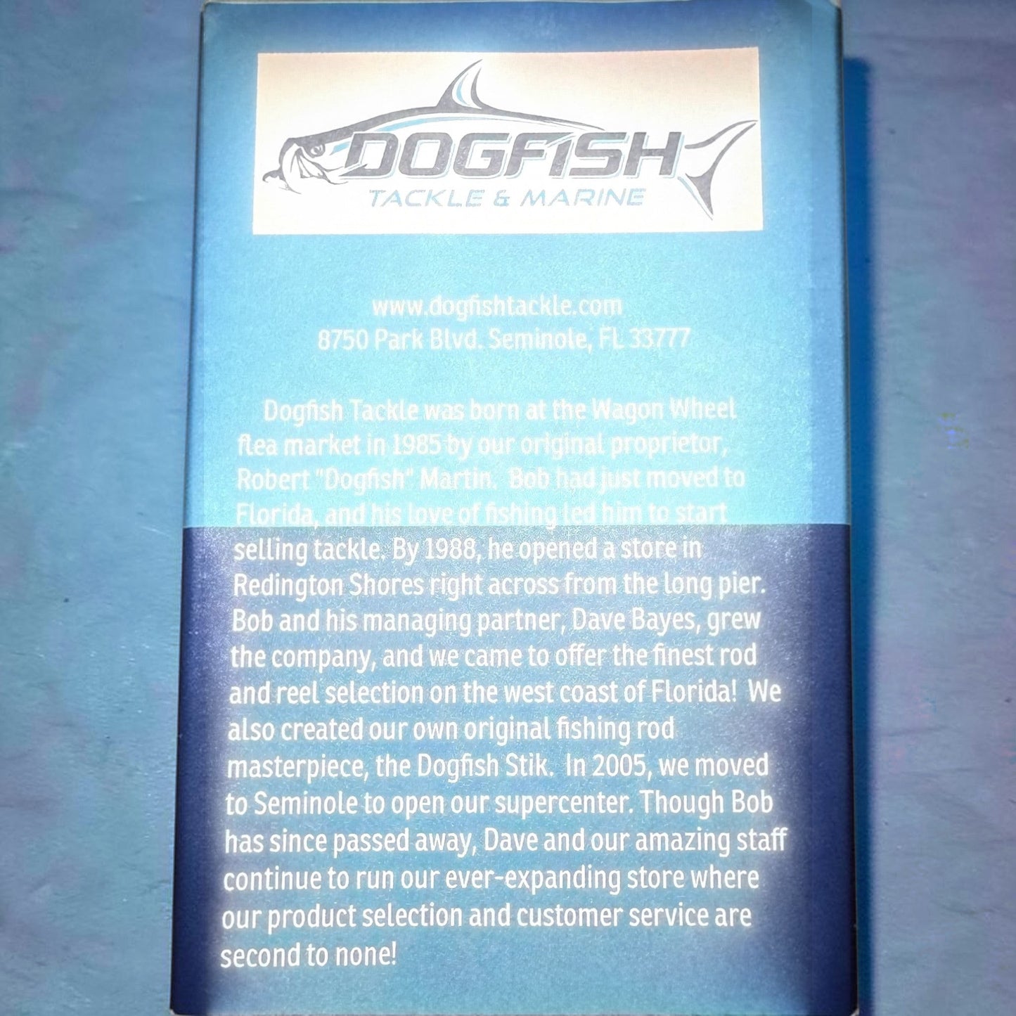 Dogfish Tackle & Marine pre-made ballyhoo fishing rig with 60lb-80lb mono, 1/2oz chin weight, and Oshaunessy hook.