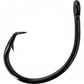 Dogfish Tackle & Marine black nickel 7/0-8/0 circle fishing hook with sharp point and eyelet