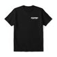 Dogfish Tackle & Marine black poly-cotton short sleeve t-shirt with Florida Unchained logo on chest.