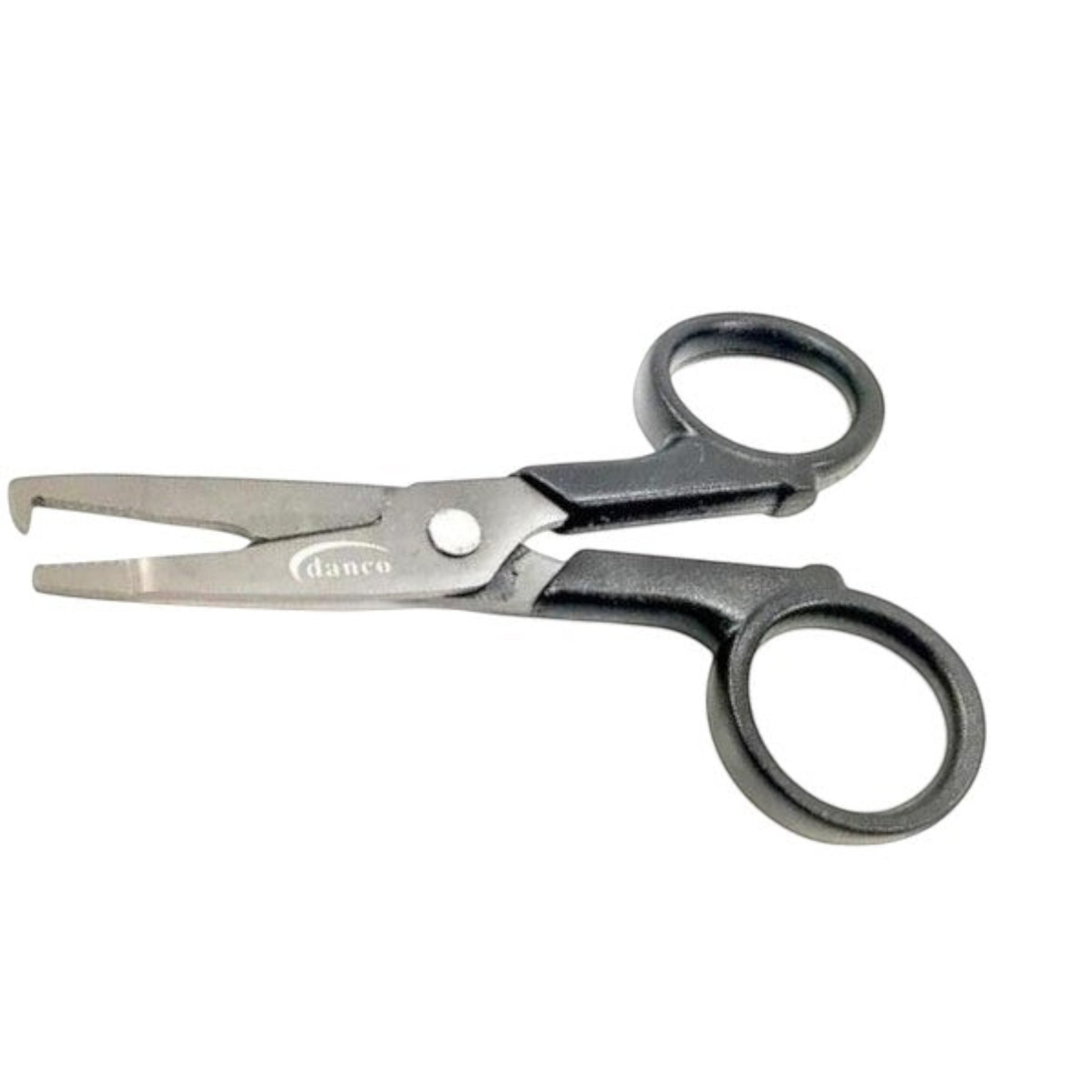 Dogfish Tackle & Marine Danco 4.5-inch titanium-coated stainless steel braided fishing line scissors with split ring tip