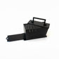 Dogfish Tackle & Marine black King starboard chum cutter with lid and pull-out tray, designed for 5-gallon buckets.