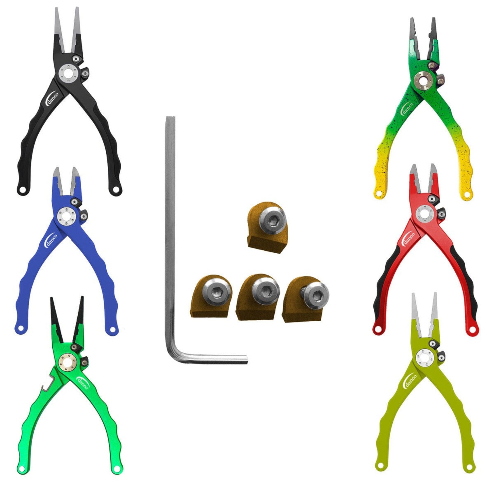 Dogfish Tackle & Marine Danco Cobalt titanium side cutter replacement kit with hex key and screws for aluminum pliers
