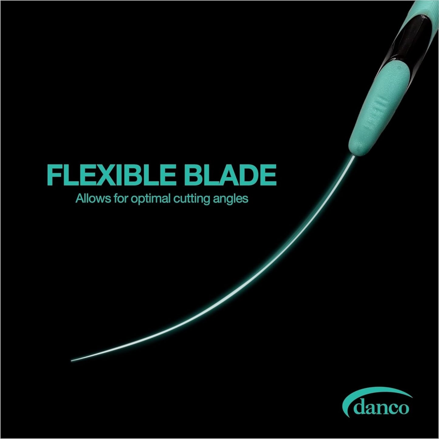 Dogfish Tackle & Marine Danco Pro Series fillet knife showing the flexible stainless steel blade and textured grip