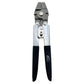 Dogfish Tackle & Marine Danco heavy duty fishing crimper with chrome-plated finish and black cushioned handles.