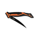 Dogfish Tackle & Marine Danco Lunar-I 6-inch folding fillet knife with a black blade and orange and black grip.