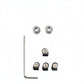 Dogfish Tackle & Marine Danco Pro Series replacement cutter kit with tungsten-carbide blades, screws, and hex key.