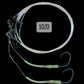 Dogfish Tackle & Marine 10/0 deep drop fishing rig with two glow-in-the-dark leaders and black nickel circle hooks.