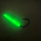 Dogfish Tackle & Marine deep drop fishing rig with a bright green glow-in-the-dark chafe protector and a black nickel circle hook.