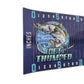 Dogfish Tackle & Marine Get Thumped 50-inch weatherproof fish measuring ruler with Snook and Redfish slot graphics