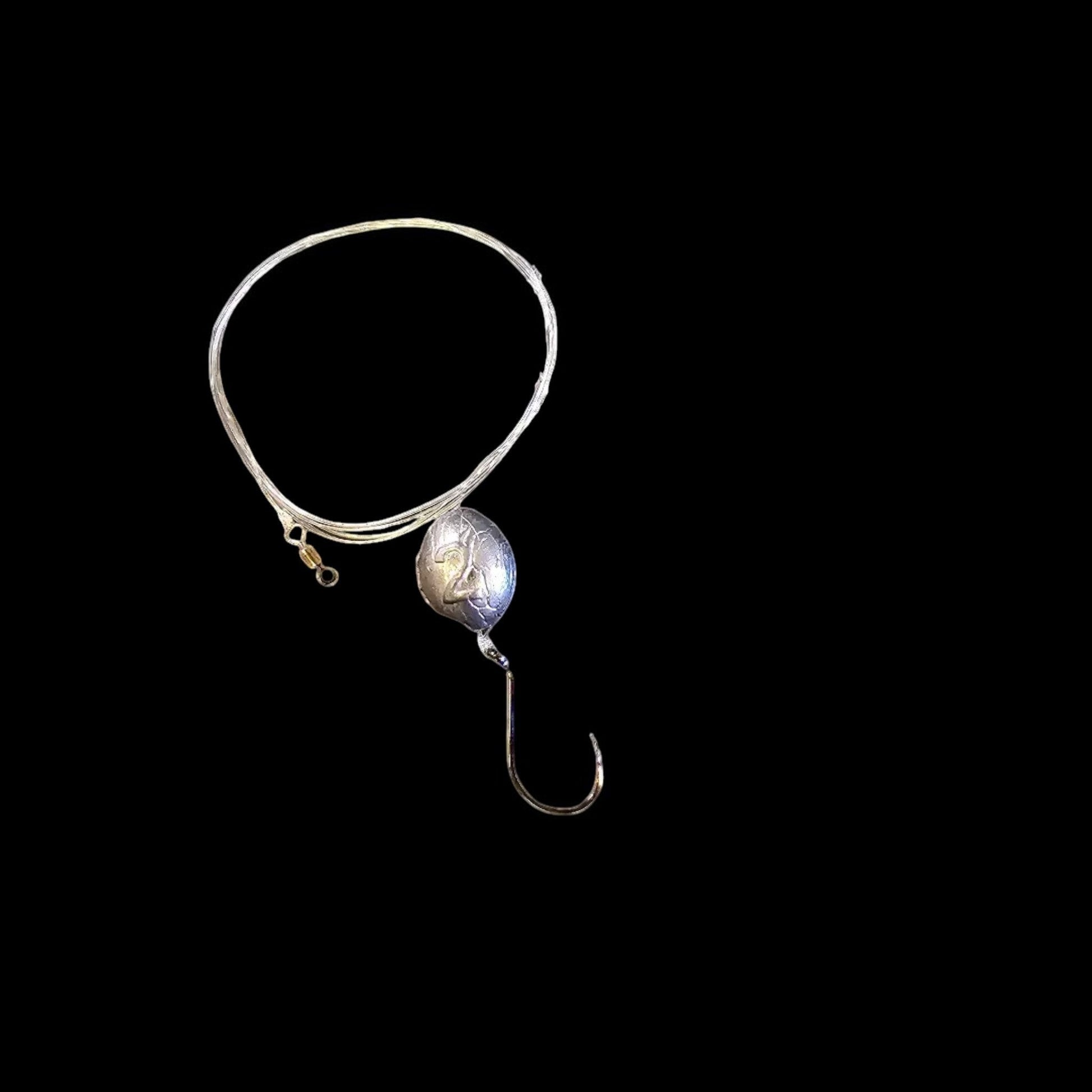 Dogfish Tackle & Marine 2-pack hogfish fishing rig with 30lb fluorocarbon leader, 4/0 hook, and 2oz egg sinker.