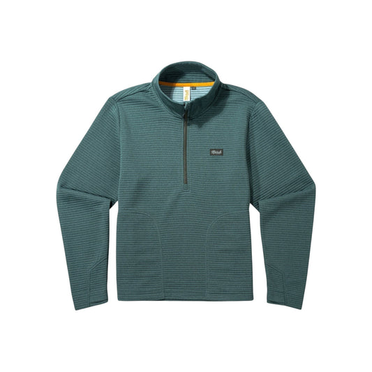 Dogfish Tackle & Marine Marsh Wear Sullivan women's teal quarter zip fleece with quilted texture and hand pockets