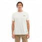 Dogfish Tackle & Marine light grey short-sleeve t-shirt made of 60% cotton and 40% polyester with a small graphic logo on the chest.