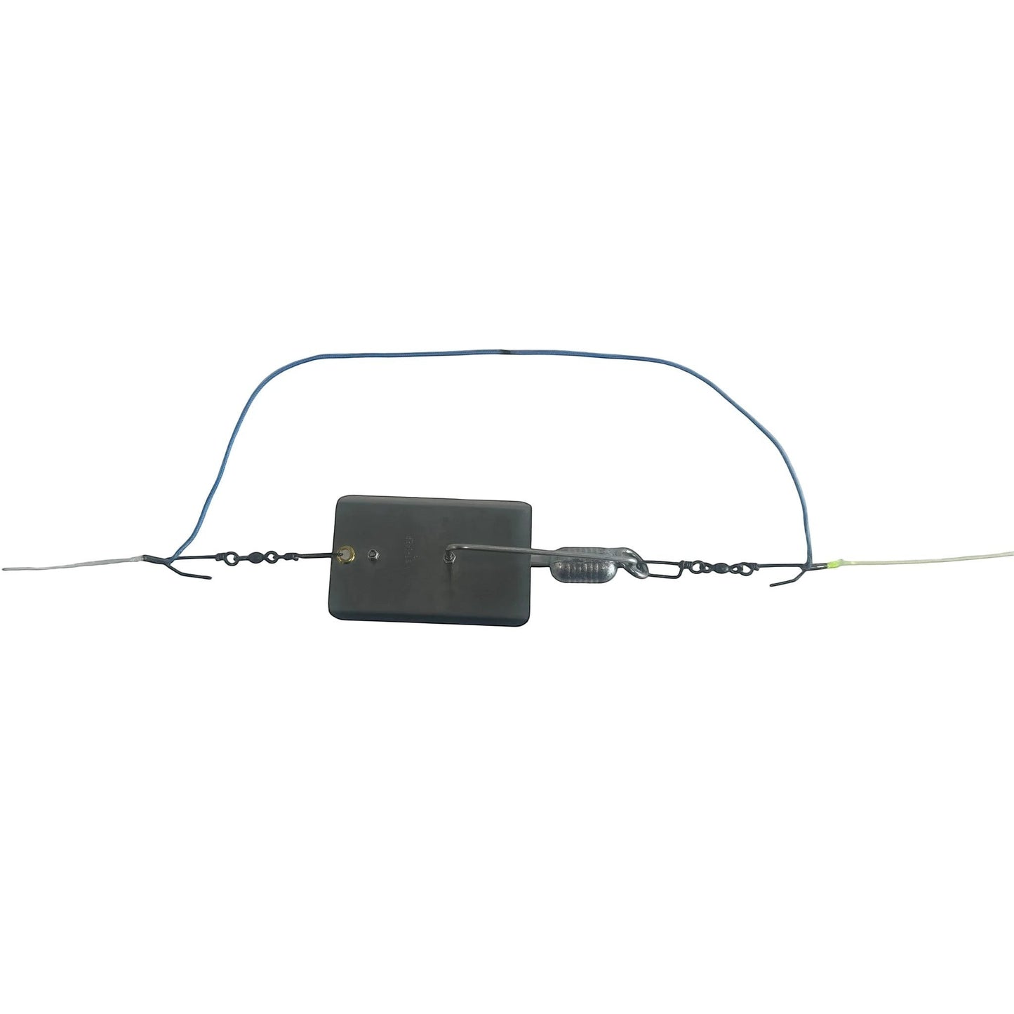 Dogfish Tackle & Marine gray planer bridle with blue line and swivels for fishing
