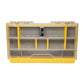 Dogfish Tackle & Marine Plano Edge 3500 utility box with clear lid, yellow base, and internal dividers for fishing gear