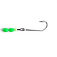 Dogfish Tackle & Marine pre-rigged trolling hook with bright green beads and stainless steel Oshaunessy hook