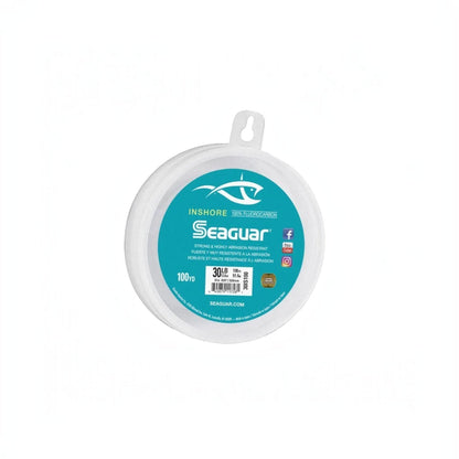 Dogfish Tackle & Marine Seaguar Inshore 100% fluorocarbon fishing leader spool with 30lb test line