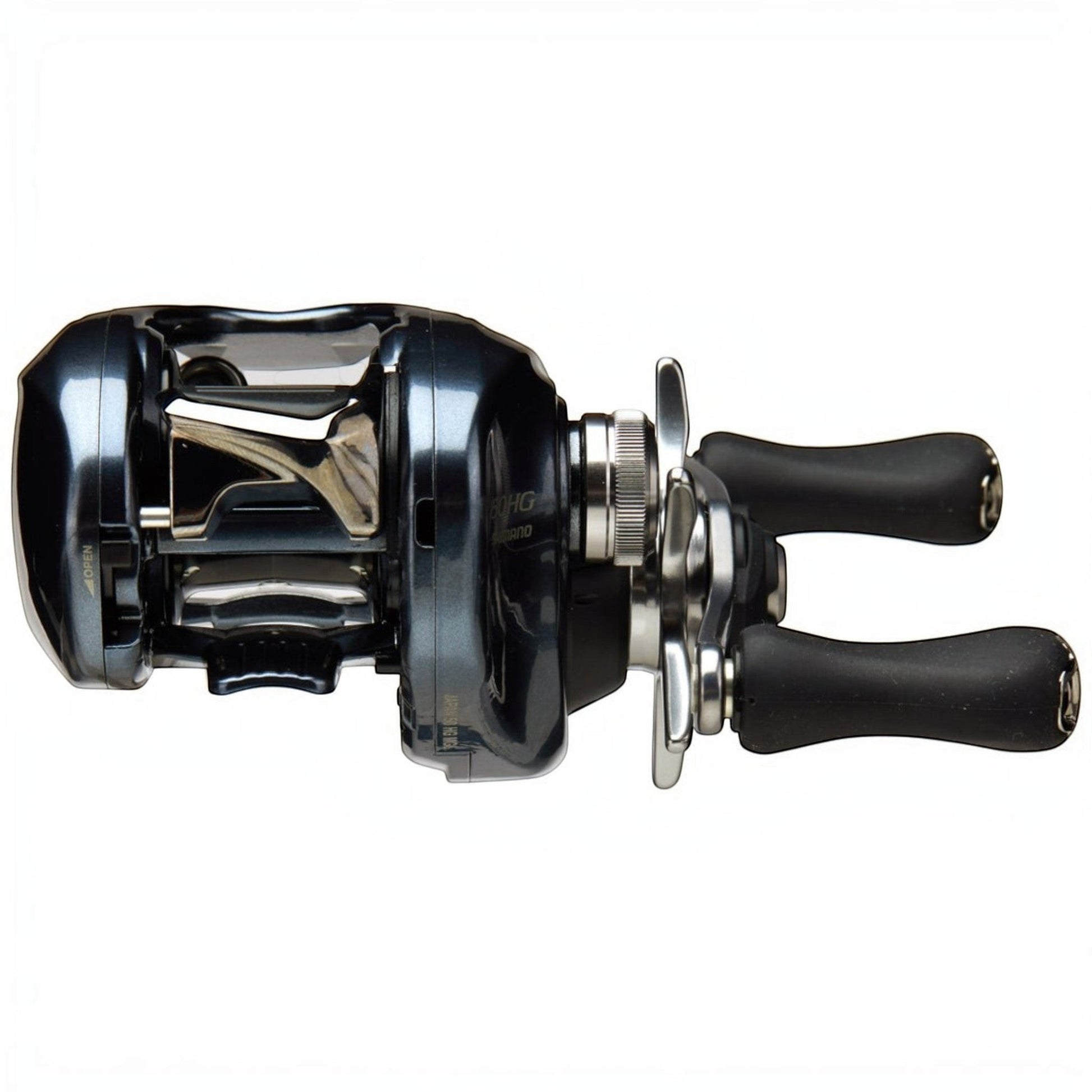 Dogfish Tackle & Marine Shimano Aldebaran MGL 50 HG casting reel, dark blue, lightweight, MGL spool, X-Ship technology.