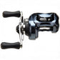 Dogfish Tackle & Marine Shimano Aldebaran MGL 50 HG casting reel in dark grey with black handles and silver accents. Features MGL spool.