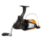 Dogfish Tackle & Marine Shimano Baitrunner 4000D spinning reel with black body and gold spool. Features Baitrunner system and 4.8:1 gear ratio.