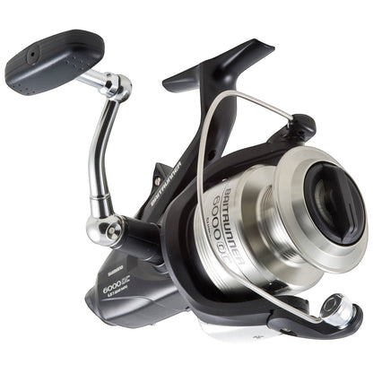 Dogfish Tackle & Marine Shimano Baitrunner 6000OC saltwater spinning reel with black body and silver spool. Features S-Concept design.