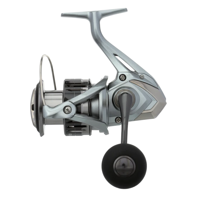 Dogfish Tackle & Marine Shimano Nasci FC spinning reel, silver and black, durable HAGANE Gear, CoreProtect, SilentDrive.