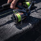 Dogfish Tackle & Marine Shimano Nasci FD spinning reel with neon green fishing line on a boat deck.