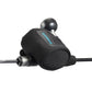Dogfish Tackle & Marine black neoprene reel cover with Shimano logo, fits baitcast reels.