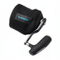 Dogfish Tackle & Marine black neoprene reel cover with Shimano logo, fits baitcast, round, medium, large, and X-large reels.