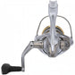 Dogfish Tackle & Marine Shimano Sedona FJ spinning reel, silver with gold accents, featuring HAGANE Gear and SilentDrive technology.