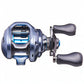 Dogfish Tackle & Marine Shimano SLX A 150 HG baitcasting reel, blue aluminum HAGANE body, SVS braking system, and ergonomic grips.