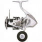 Dogfish Tackle & Marine Shimano Stradic FM spinning reel, silver and black with a black handle knob.