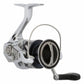 Dogfish Tackle & Marine Shimano Stradic FM spinning reel, silver and black, with a machined aluminum handle and cold-forged aluminum spool.