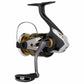 Dogfish Tackle & Marine Shimano Sustain FK spinning reel in black and gold with silver accents. Features MGL Rotor and Infinity Drive.