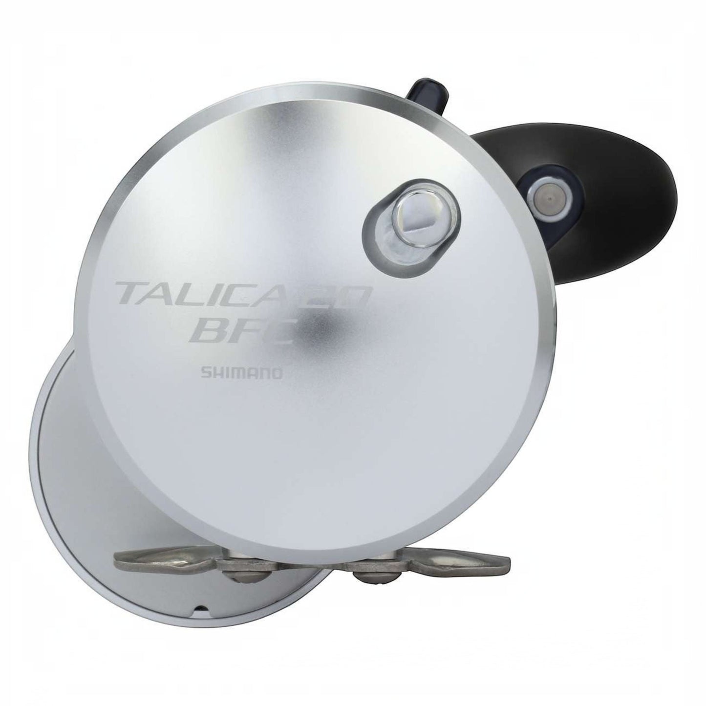 Dogfish Tackle & Marine Shimano Talica 20BFC silver lever drag fishing reel with black handle and spool. Designed for billfish tournaments.