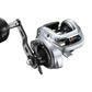 Dogfish Tackle & Marine Shimano Tranx 400 B baitcasting reel, silver aluminum body with black handle and spool. Features MicroModule gears and 7.6 gear ratio.