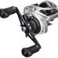 Dogfish Tackle & Marine Shimano Tranx 400 B baitcasting reel, silver with black handle and grips. Features Micromodule gearing.
