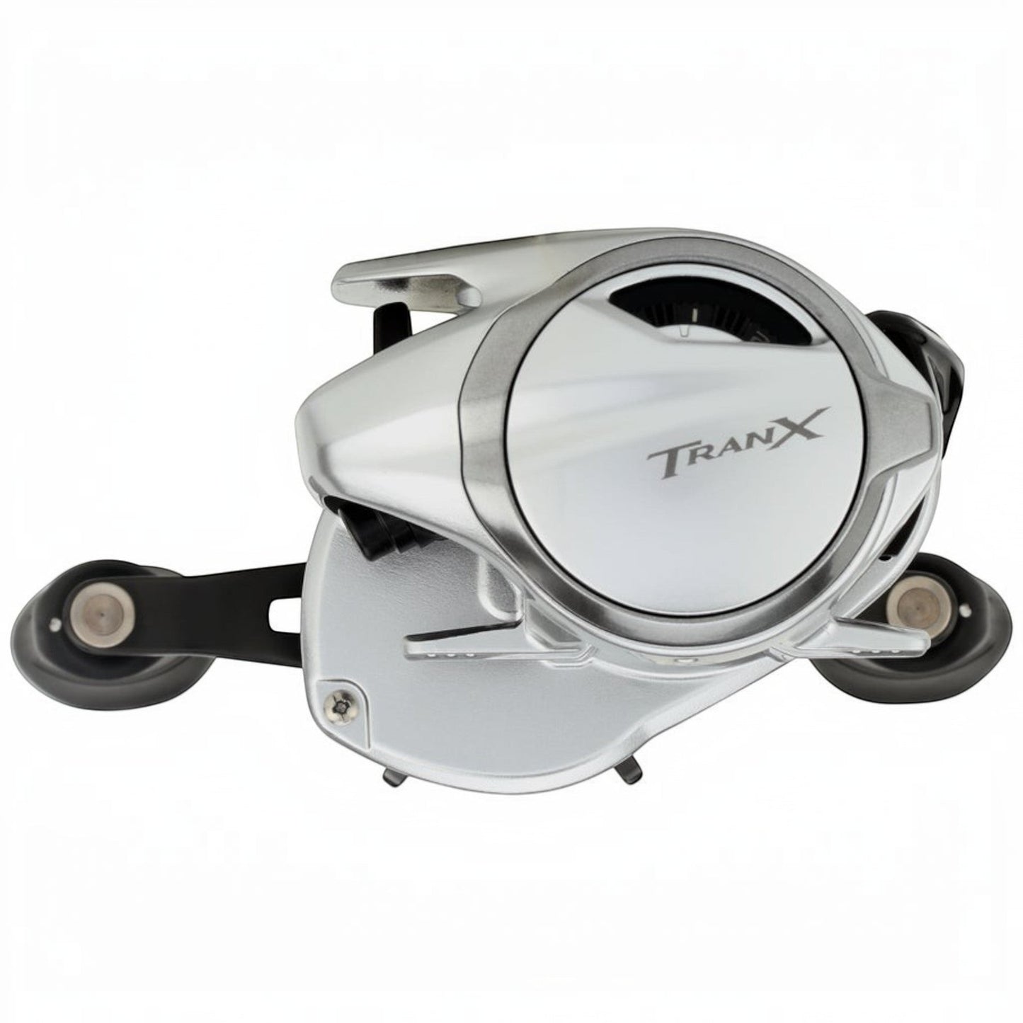 Dogfish Tackle & Marine Shimano Tranx B baitcasting reel, silver with black accents, for freshwater and saltwater fishing.