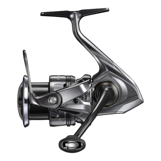Dogfish Tackle & Marine Shimano Twin Power FE spinning reel, silver and black, with CI4+ and aluminum construction, Infinity Drive, and DuraCross drag.