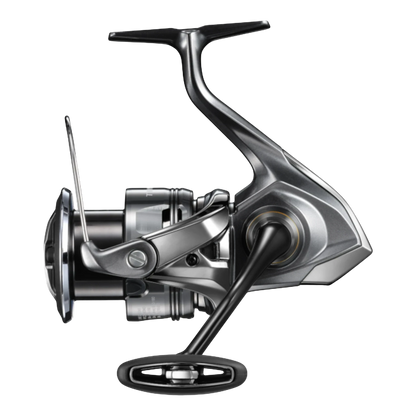 Dogfish Tackle & Marine Shimano Twin Power FE spinning reel, silver and black, CI4+ and aluminum construction, Infinity Drive and DuraCross drag.
