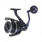 Dogfish Tackle & Marine Shimano Twin Power XD FB spinning reel in dark blue with silver accents. Features MGL rotor and DuraCross drag.