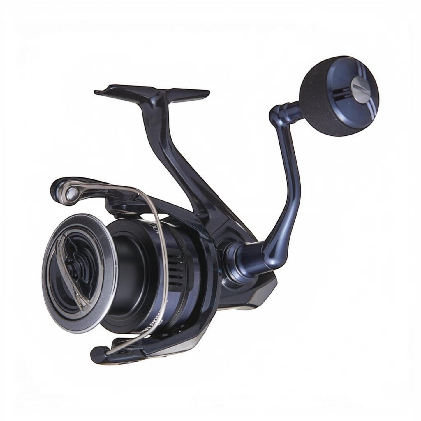 Dogfish Tackle & Marine Shimano Twin Power XD FB spinning reel in dark blue with silver accents. Features MGL rotor and DuraCross drag.