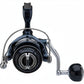Dogfish Tackle & Marine Shimano Twinpower SW Spinning Reel, dark blue and silver, with black handle knob. Designed for offshore game fish.